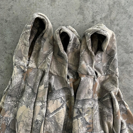 Men's(custom)All over(Tree-printed)Cotton Blended camouflage Hoodie