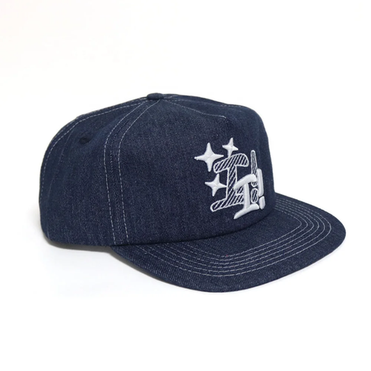 Men's(casual)Denim(5 panel)flat brim snapback Cap/Hat