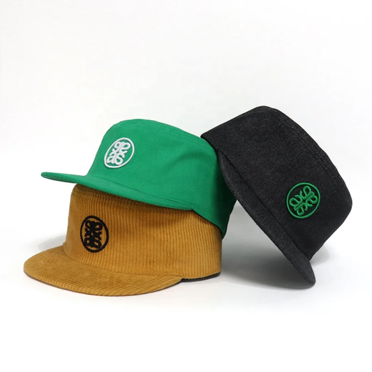 Men's(custom)3D flat brim (Pillbox)Cap/Hat